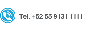 Tel. +52 55 9131 1111 y +52 55 5587 6587